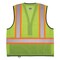 Ergodyne Two-Tone/Black Bottom Safety Vest S, M Class 2 U Back, , Zipper 2 Mic Tab, ID Window 8251HDZBK - alternate 3